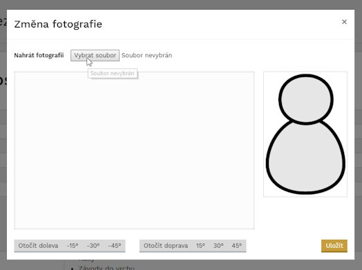 Nahrání fotografie - krok 1